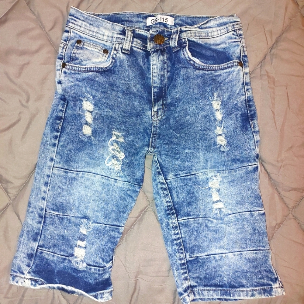 Denim shorts, boys size 12